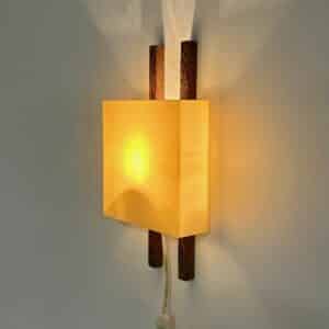 NX174 Wall Lamp by Philips, 1960s | Plastic shade On Wenge Wall Arms