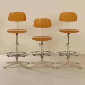 Architect chairs by Friso Kramer for Ahrend de Cirkel, 1960s &#8211; Set of 3 with Chrome Ring