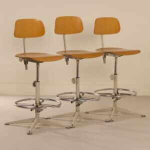 Architect chairs by Friso Kramer for Ahrend de Cirkel, 1960s &#8211; Set of 3 with Chrome Ring