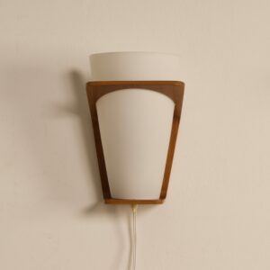 Teak Wall Lights by Louis Kalff for Philips, 1950s | Set of 2