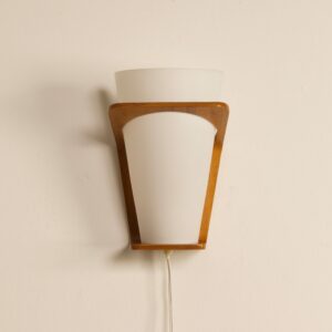 Teak Wall Lights by Louis Kalff for Philips, 1950s | Set of 2