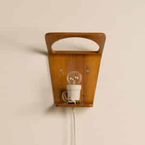 Teak Wall Lights by Louis Kalff for Philips, 1950s | Set of 2
