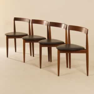 Roundette Dining Chairs by Hans Olsen for Frem Røjle, 1960s &#8211; Set of 4