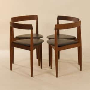 Roundette Dining Chairs by Hans Olsen for Frem Røjle, 1960s &#8211; Set of 4