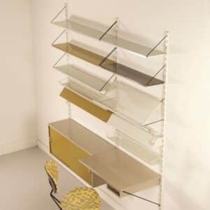 Pilastro Wall System with Desk and Drawer by Tjerk Reijenga, 1960s
