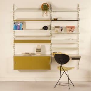 Pilastro Wall System with Desk and Drawer by Tjerk Reijenga, 1960s