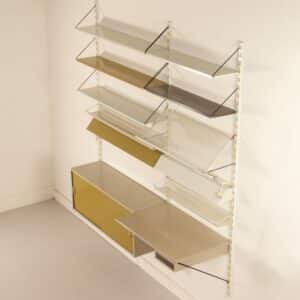 Pilastro Wall System with Desk and Drawer by Tjerk Reijenga, 1960s