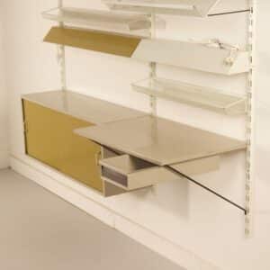Pilastro Wall System with Desk and Drawer by Tjerk Reijenga, 1960s