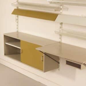 Pilastro Wall System with Desk and Drawer by Tjerk Reijenga, 1960s