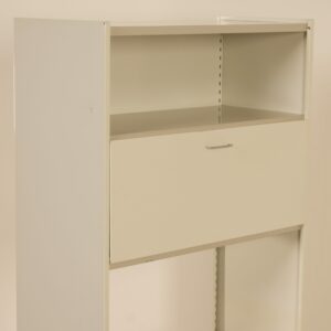 Gispen 5600 Secretaire by A. R. Cordemeyer, 1950s | Single-piece in Gray, White and Cream
