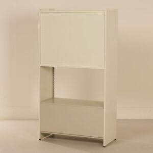 Gispen 5600 Secretaire by A. R. Cordemeyer, 1950s | Single-piece in Gray, White and Cream