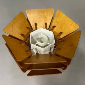 Impressive Danish Pendant lamp model 838 by P&#038;P Ljus ab, 1970s