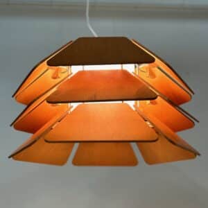 Impressive Danish Pendant lamp model 838 by P&#038;P Ljus ab, 1970s