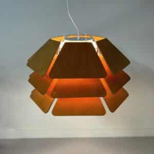 Impressive Danish Pendant lamp model 838 by P&#038;P Ljus ab, 1970s