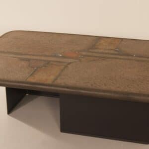 Brutalist Coffee Table by Paul Kingma with a Chamsa (protective hand), 1980s