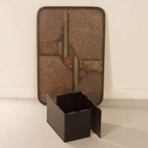 Brutalist Coffee Table by Paul Kingma with a Chamsa (protective hand), 1980s