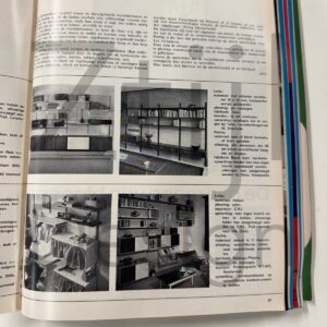 Rosewood Wall System by Tetex, Netherlands, 1960s &#8211; Modular Wall Unit with Desk and 14 Shelves