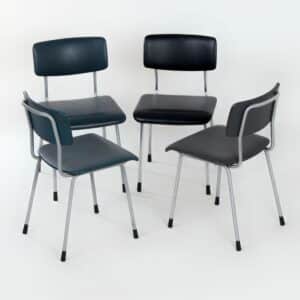 1231 Tubular chairs by Ontwerpbureau Gispen for Gispen, c. 1960s | Set of 4