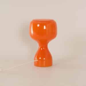Table Lamp in Orange Glass by Herwig and Frank Sterckx for Massive, 1970s