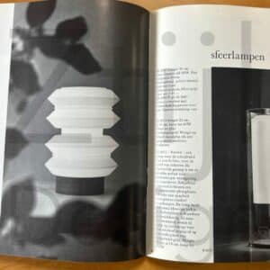 White Table Lamp with Wenge Base by Raak, Amsterdam from 1960s