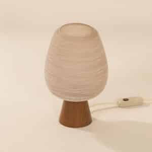 Table lamp in Wenge and Satin glass by Philips, 1960s