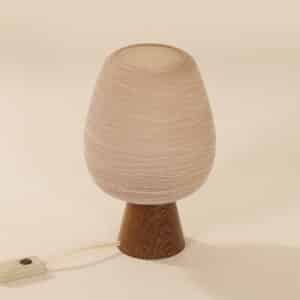 Table lamp in Wenge and Satin glass by Philips, 1960s