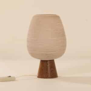 Table lamp in Wenge and Satin glass by Philips, 1960s