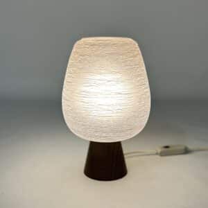 Table lamp in Wenge and Satin glass by Philips, 1960s