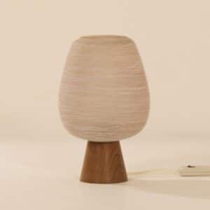 Table lamp in Wenge and Satin glass by Philips, 1960s