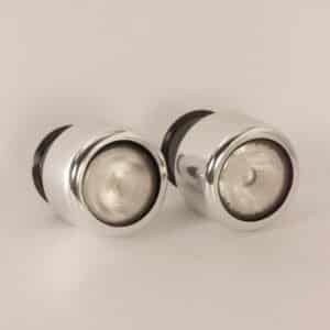 Pair of Ceiling Lights by Erco Leuchten, 1970s | Silver colour