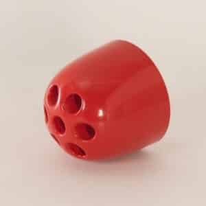 Vintage Red &#8220;Dedalino&#8221; Pencil holder by Emma Gismondi for Artemide, 1960s