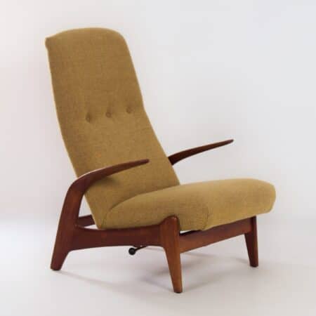 Armchair "Rock 'n Rest" by Rastad & Relling for Gimson & Slater, '60s - Reupholstered