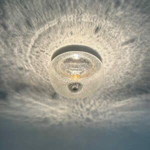 Transparent Bubble Glass Ceiling Lamp by Peill &#038; Putzler, 1970s