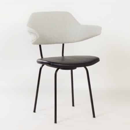 Tubular chairs 2011 by Toon De Wit for De Wit, 1950s | Set of 4 Reupholstered with New Ploeg fabric