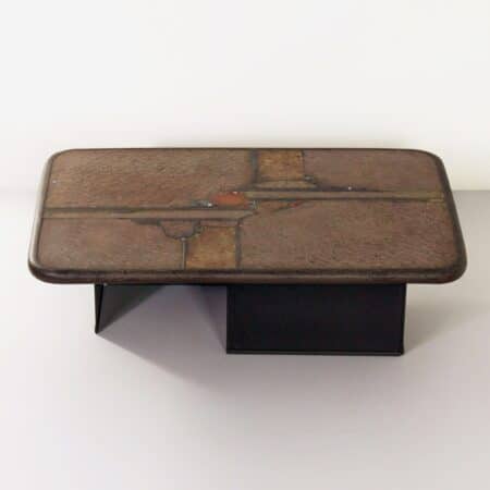 Square Coffee Table by Paul Kingma, 1964 – Brutalist Design, Rare Early Edition