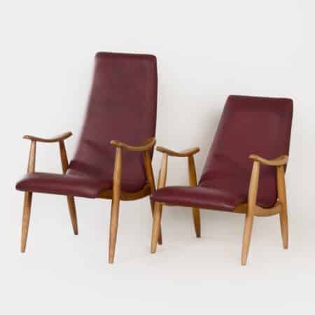 Set of armchairs by Louis van Teeffelen for Webe, 1960s