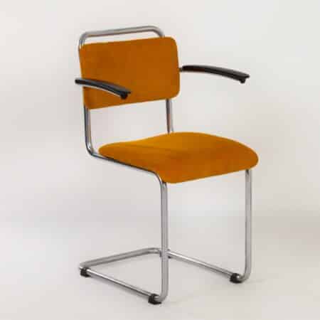 414 Ladies Armchair by W.H. Gispen for Gispen, 1930s | Re-upholstered