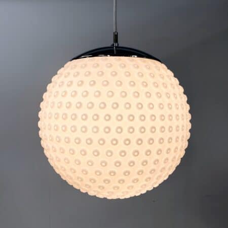 Table Lamp in Orange Glass by Herwig and Frank Sterckx for Massive, 1970s