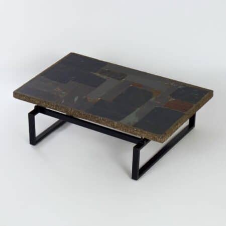 Square Coffee Table by Paul Kingma, 1964 – Brutalist Design, Rare Early Edition