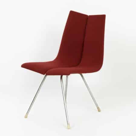 'GA' Chair by Hans Bellmann for Horgenglarus, 1955 - Red