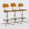 Pair of Folding chairs with Armrests by Ahrend De Cirkel, 1960s