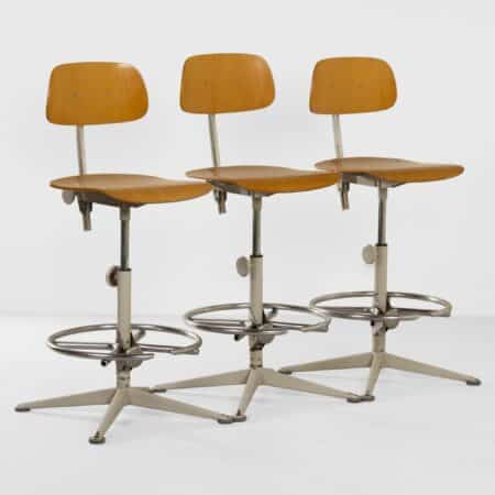 Architect chairs by Friso Kramer for Ahrend de Cirkel, 1960s - Set of 3 with Chrome Ring
