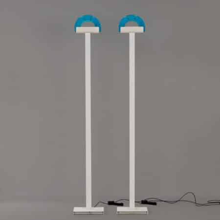 Set Alba Floor lamps by Renato Toso & Roberto Pamio for Leucos, 1980s