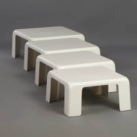 Danish Nesting Tables by Johannes Andersen &#038; Illum Wikkelso for CFC Silkeborg, 1950s.