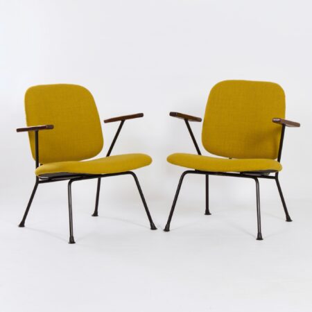 Pair of Armchairs by Gijs van der Sluis for van Der Sluis Steel Furniture, 1960s
