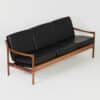 2 Seater Sofa by Preben Fabricius for Walter Knoll, 1990s – Black Leather