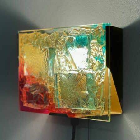 Glass Mosaic Wall Lamp by Cosack Leuchten, 1970s