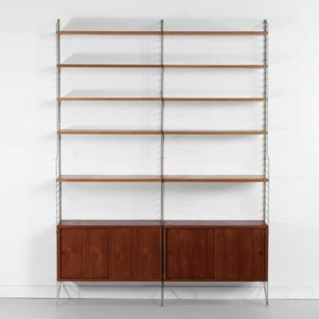 Wall system by Kajsa & Nils Strinning for String Design AB - 1960s