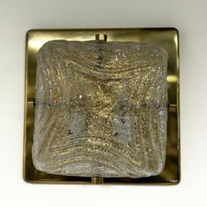 Brass Ceiling or Wall Lamp by Hillebrand Leuchten, 1970s