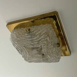 Brass Ceiling or Wall Lamp by Hillebrand Leuchten, 1970s